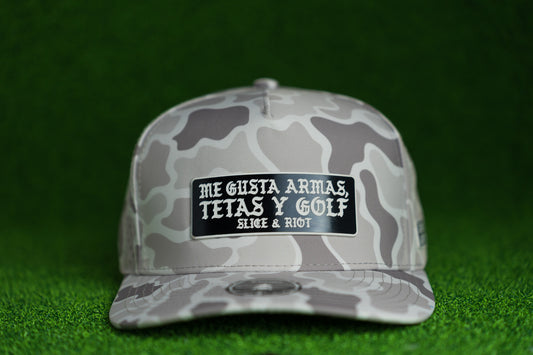 Vices (en Espanol) Premium Old School Snow Camo Hat