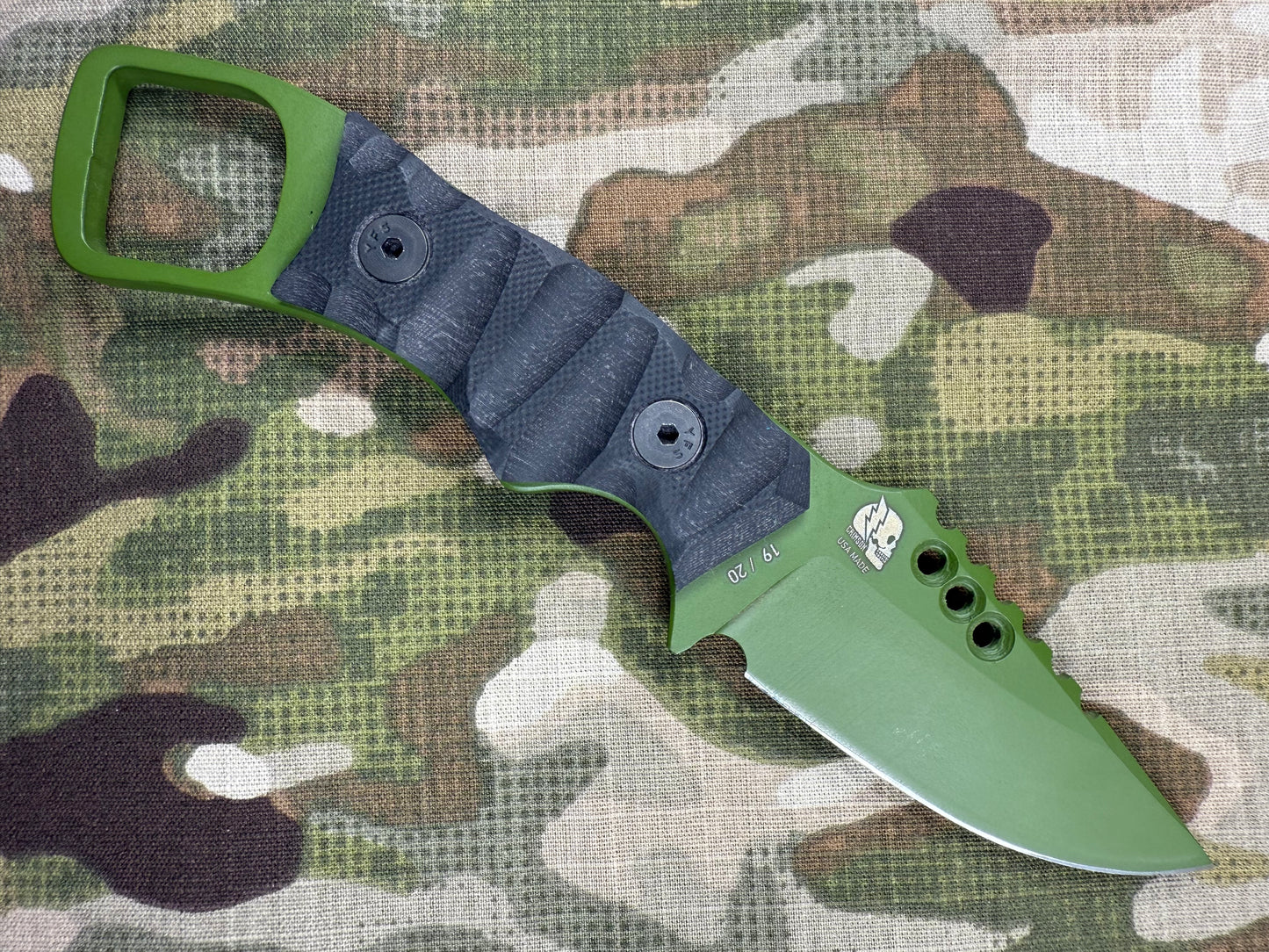CRIMSON KNIVES LTD COLLAB IRON WOLF KNIFE - MADE IN THE USA