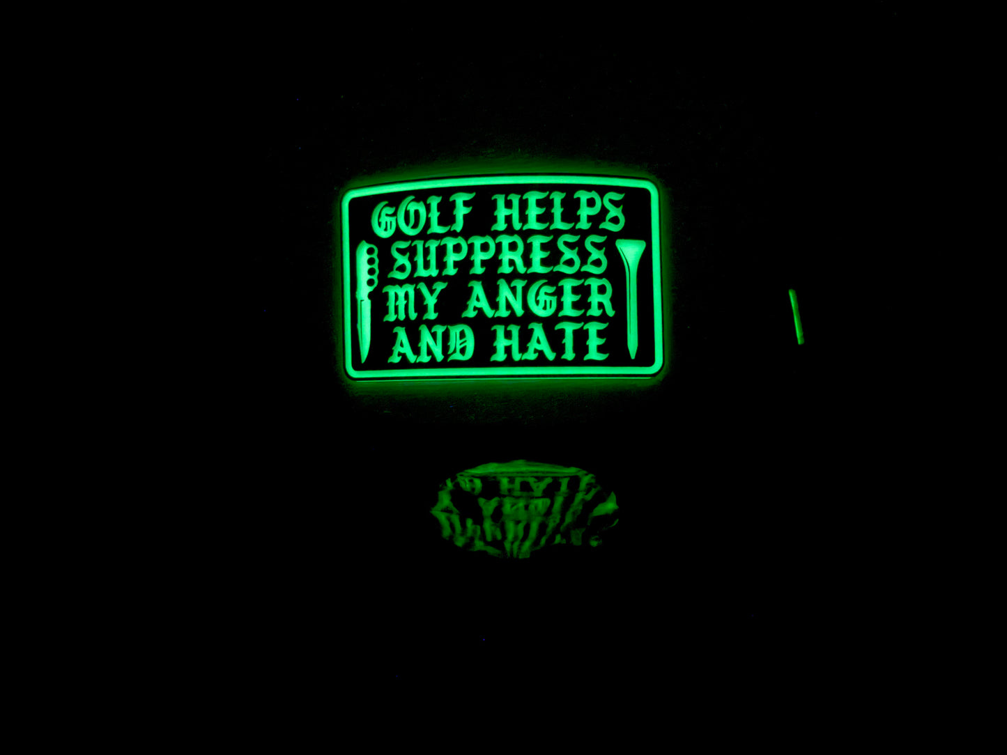"I Hate Therapy" Premium Off-White / Black Bill Hat - This One Glows!