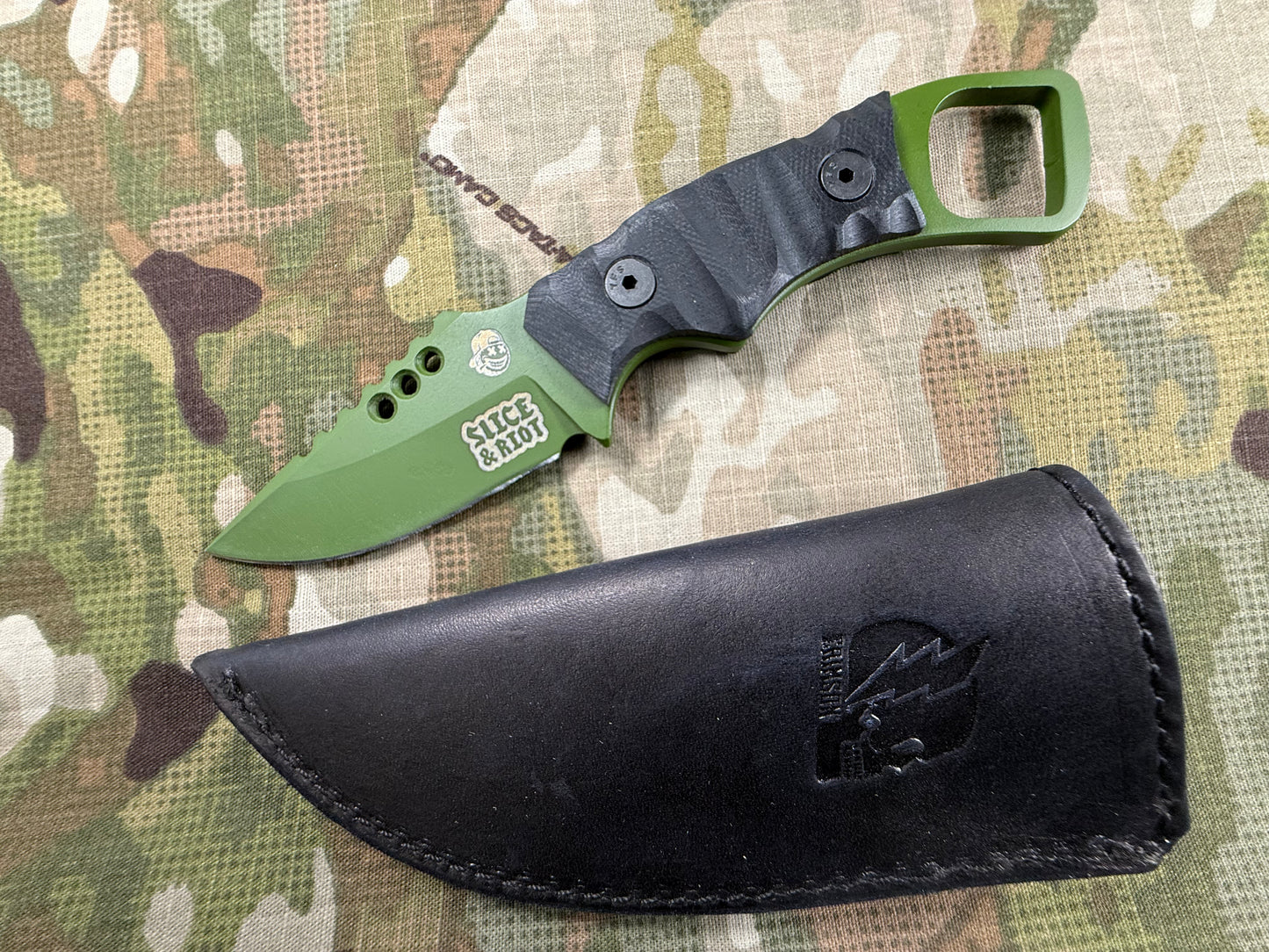 CRIMSON KNIVES LTD COLLAB IRON WOLF KNIFE - MADE IN THE USA